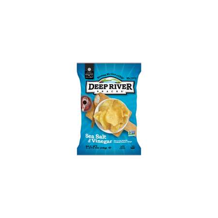 DEEP RIVER SNACKS Kettle Chips Salt & Vinegar 1.375 oz., PK48 10019
